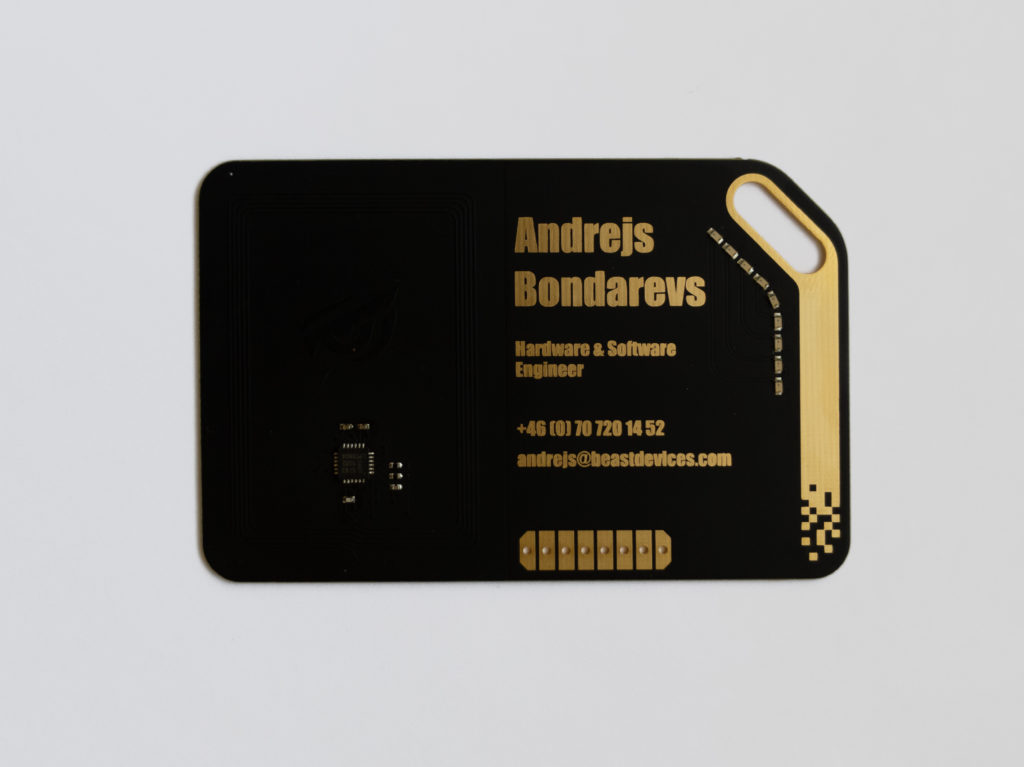 Assembled Beast NFC Business Card front.