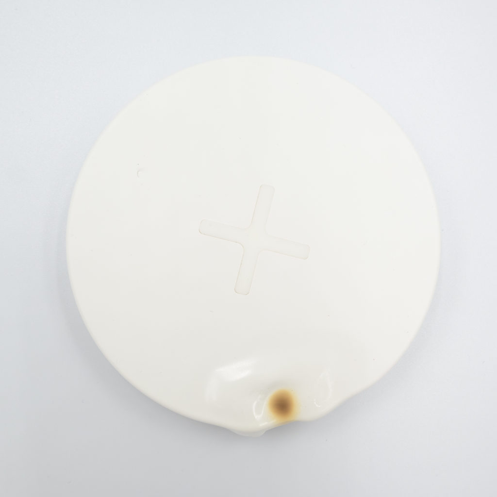 IKEA LIVBOJ Qi Wireless charger burned top cover
