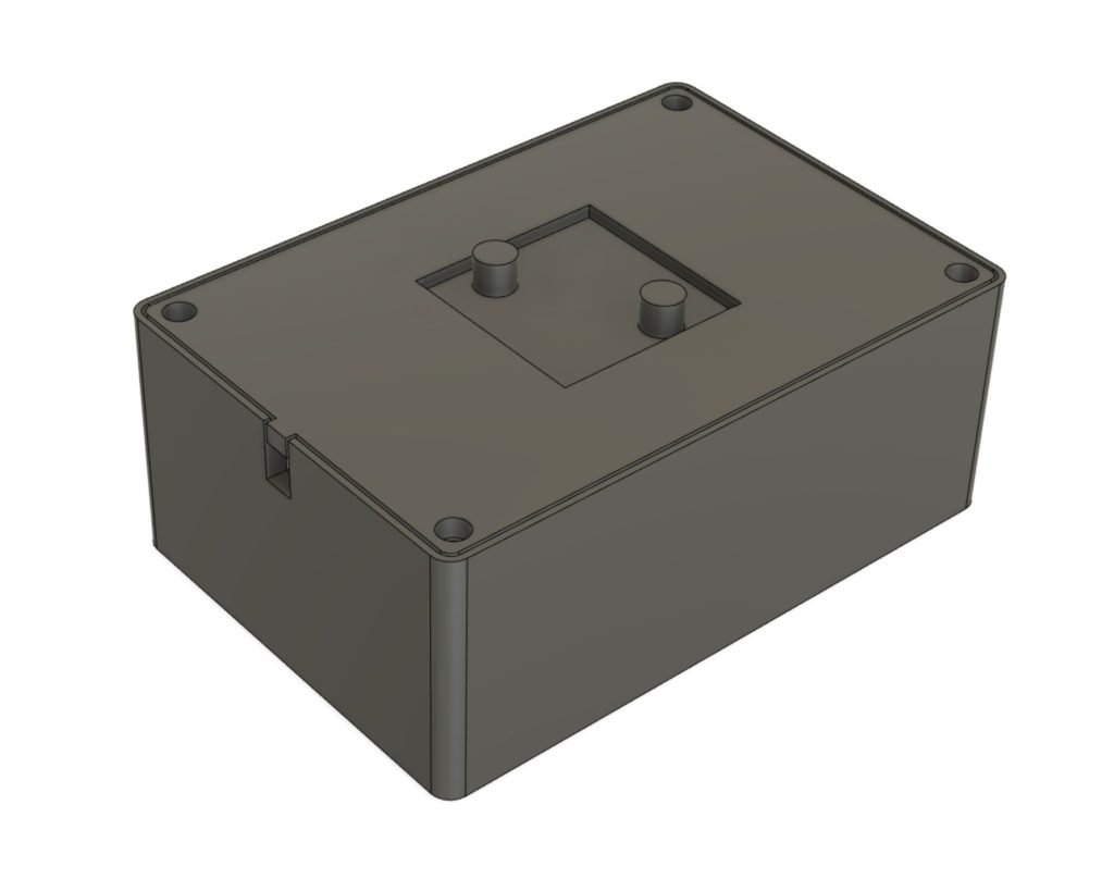 Rendering of a box from CAD.